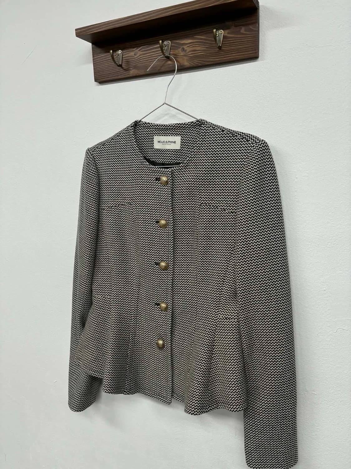 모조에스핀 MOJO.S.PHINE 하운드투스 노카라 자켓 상품이미지5