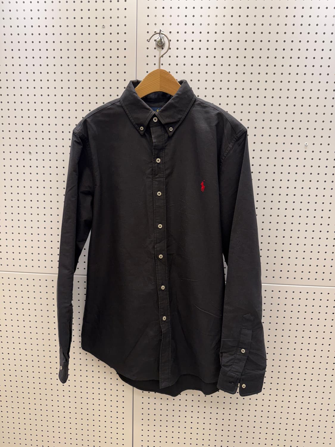 폴로랄프로렌 가먼트 다이 옥스포드 셔츠 블랙 U1573 상품이미지2
