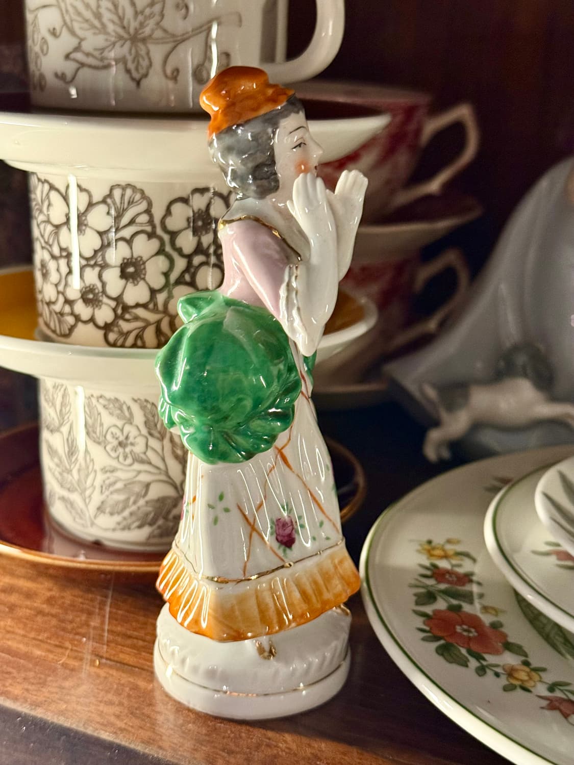 일본 빈티지 도자기 인형 장식 소품 피겨린 상품이미지6