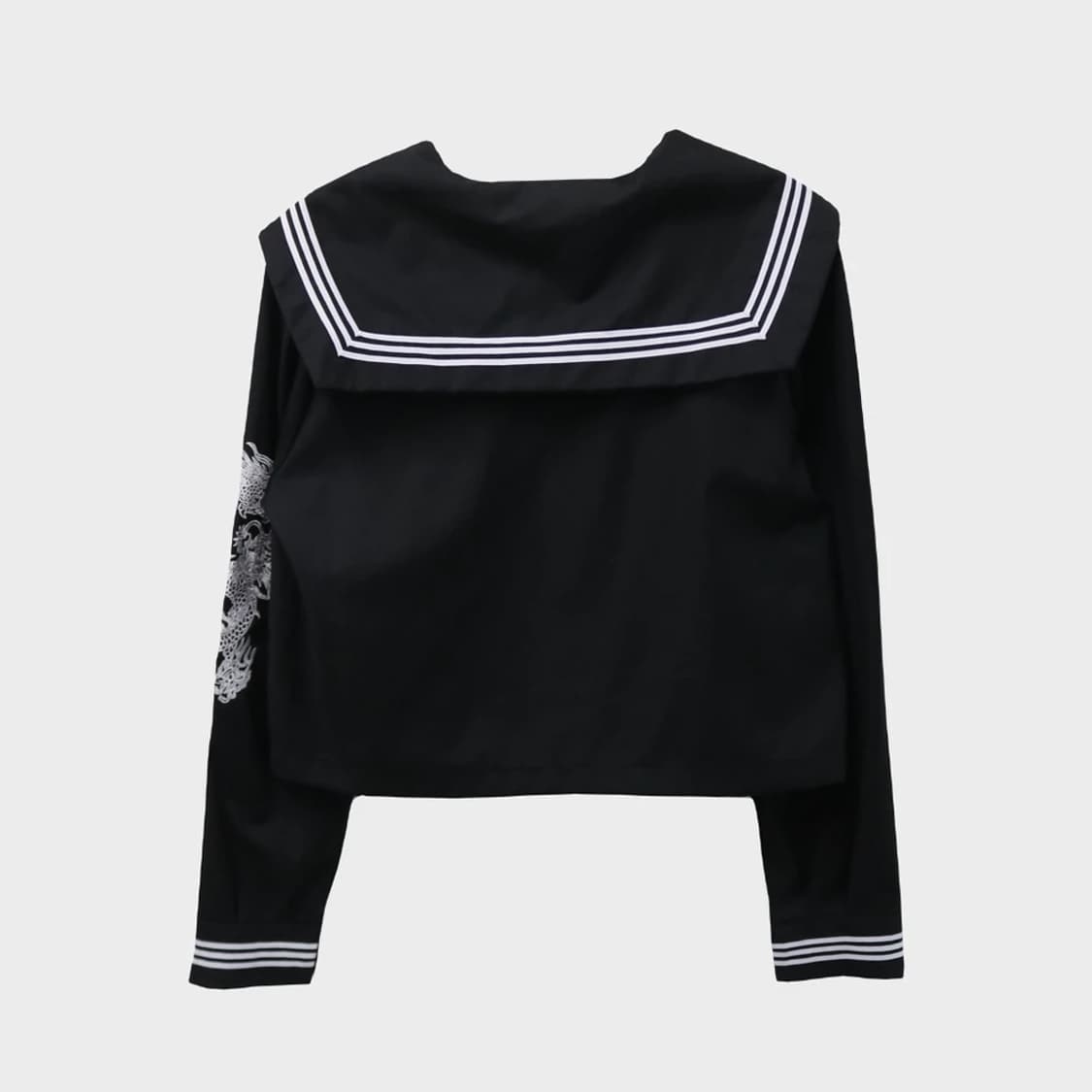 세일러 카라 프레피룩 울 혼방 블라우스 64257 상품이미지2