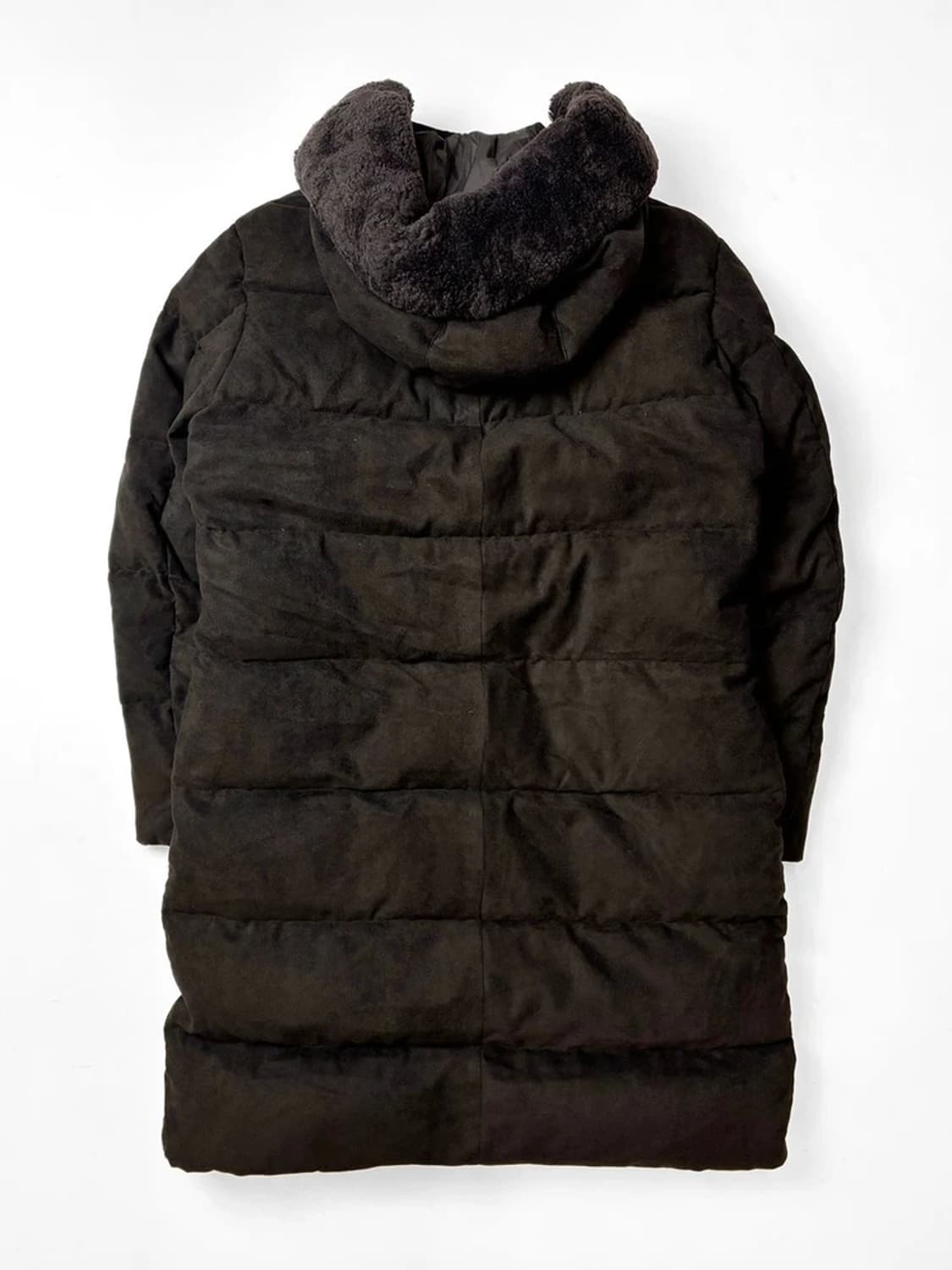 맨온더분 구스다운 양털 후드 롱 패딩 PN5435 상품이미지5