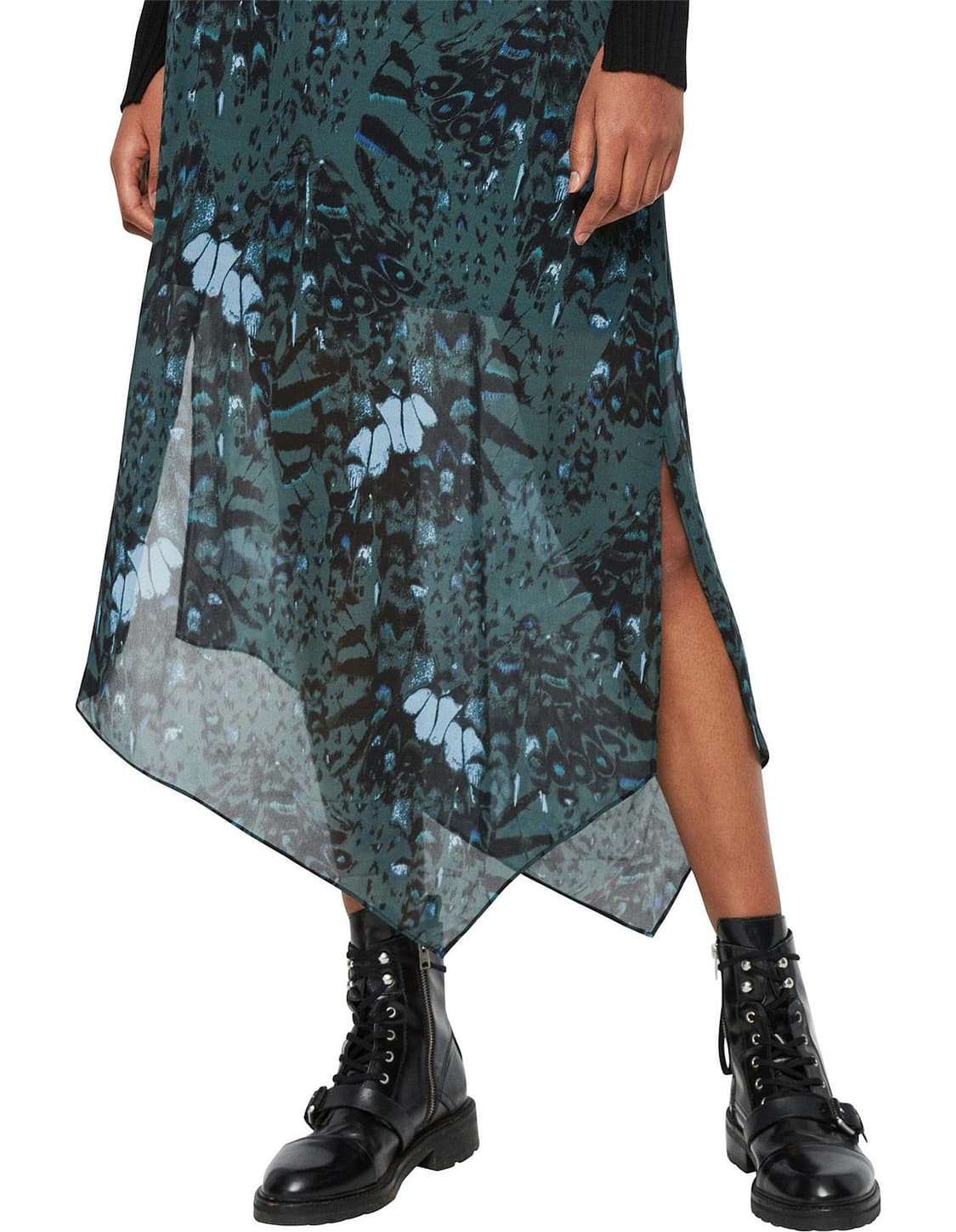 [uk4,us0,eu32] 올세인츠 쉬폰 비스코스 스커트 상품이미지3