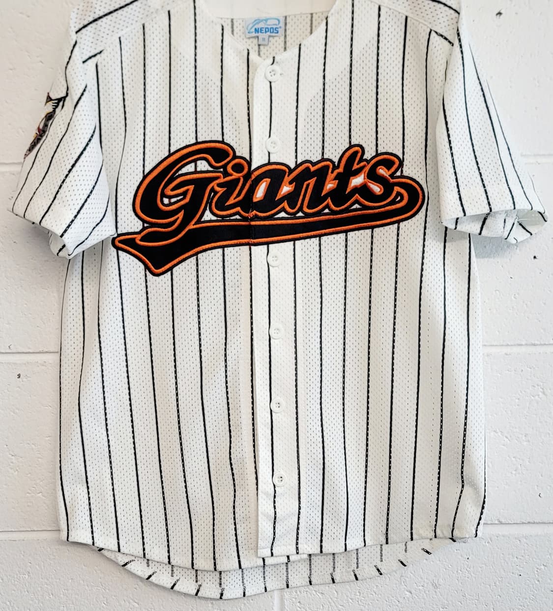 [키즈 11호] 네포스 롯데자이언츠 올드 홈 키즈 유니폼 판매 상품이미지3