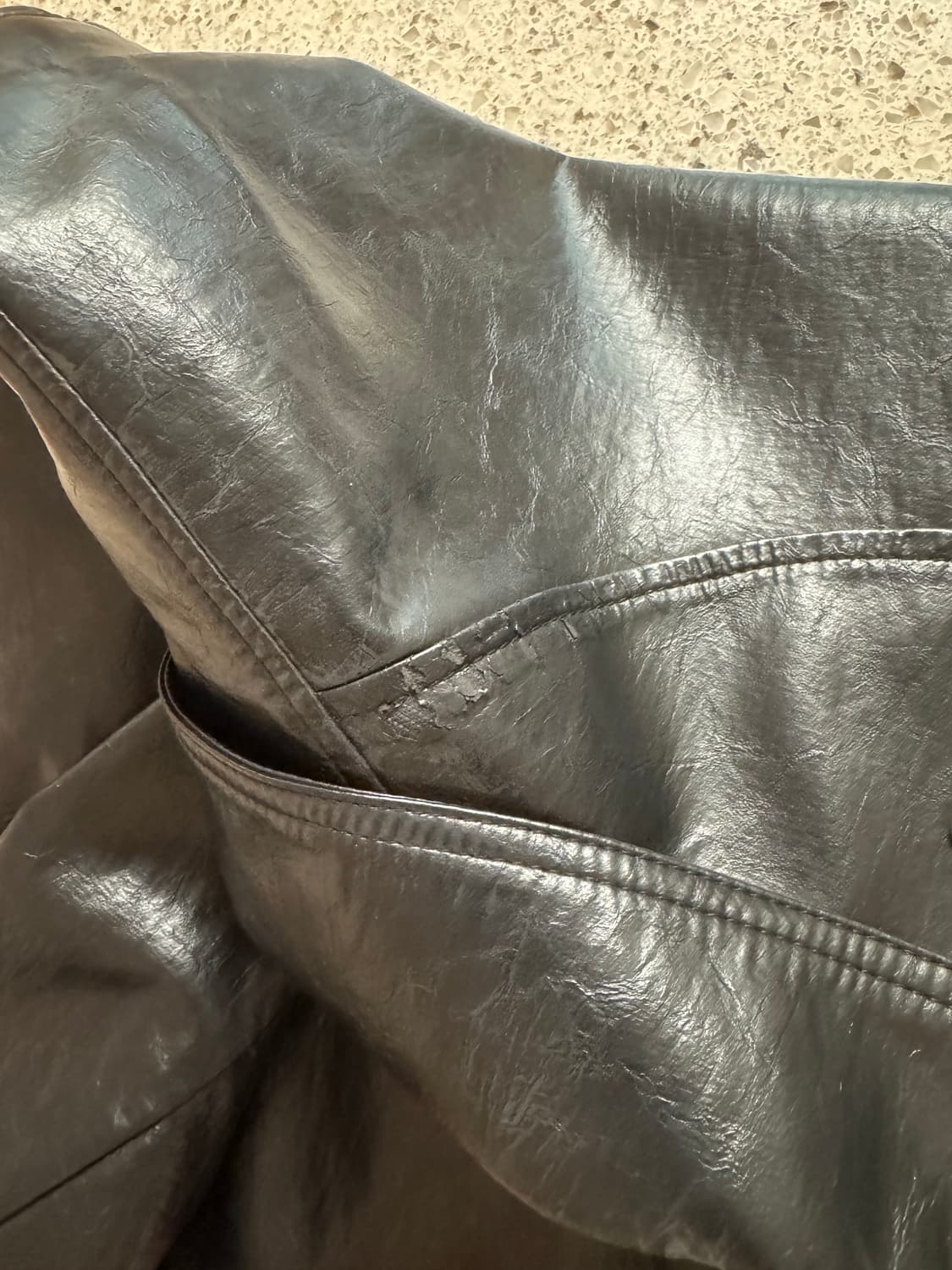 앤더슨벨 레더 로우컷 자켓 L 상품이미지5