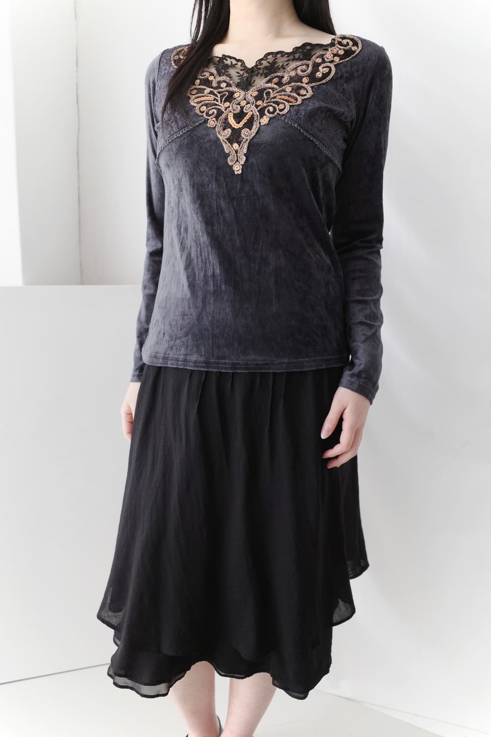 oriental velvet long sleeve  상품이미지6