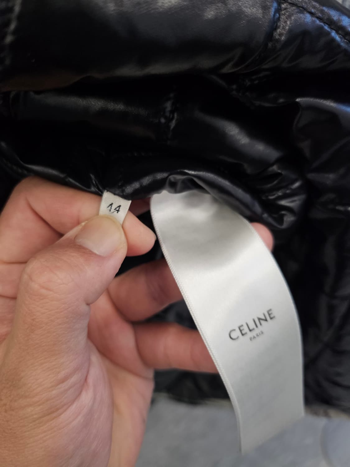 셀린느 체크 후드 패딩자켓 44사이즈
 상품이미지4