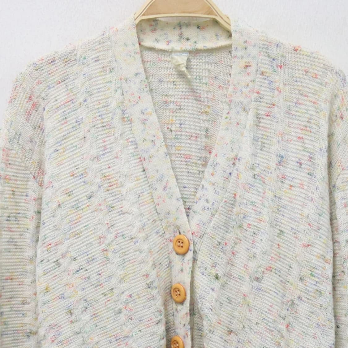 90'S  울 니트 브이넥 가디건 62397 상품이미지5