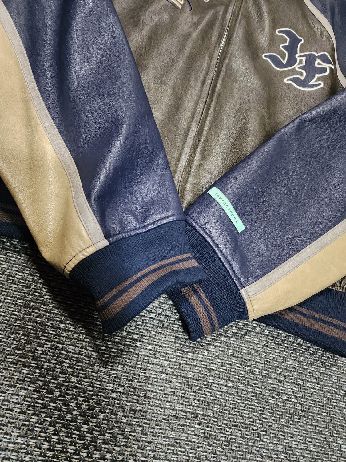 인스턴트펑크 레더 블루종 자켓 상품이미지5