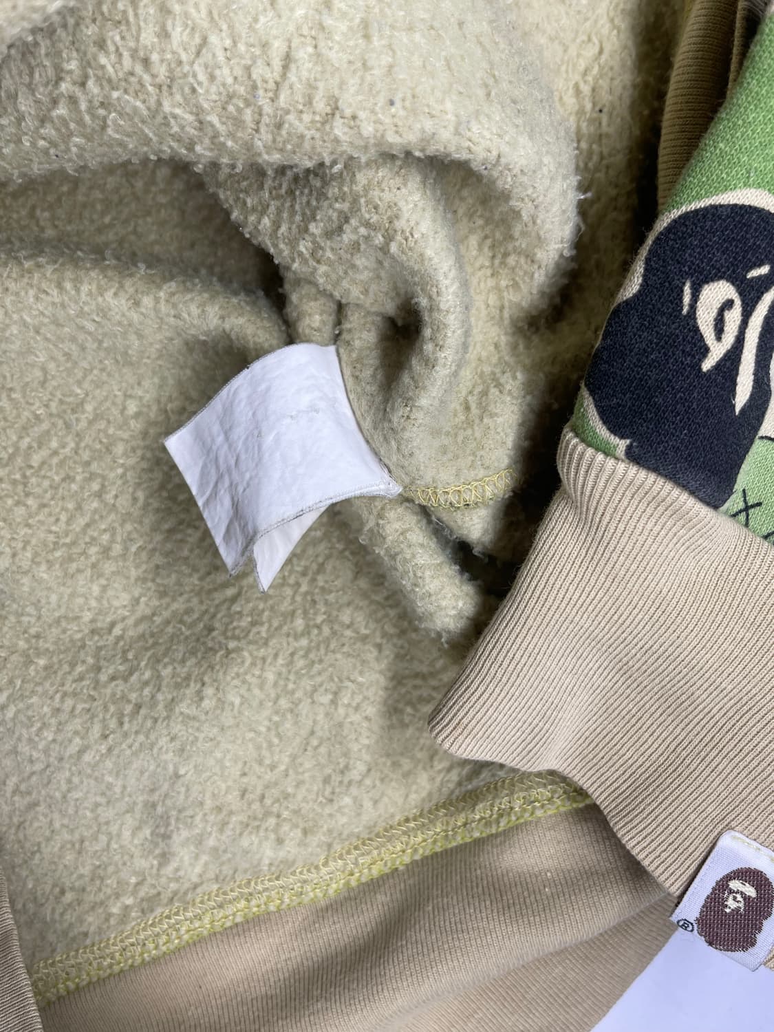 베이프 x 카우스 카모 투웨이 풀집업 후드 M~L 상품이미지8