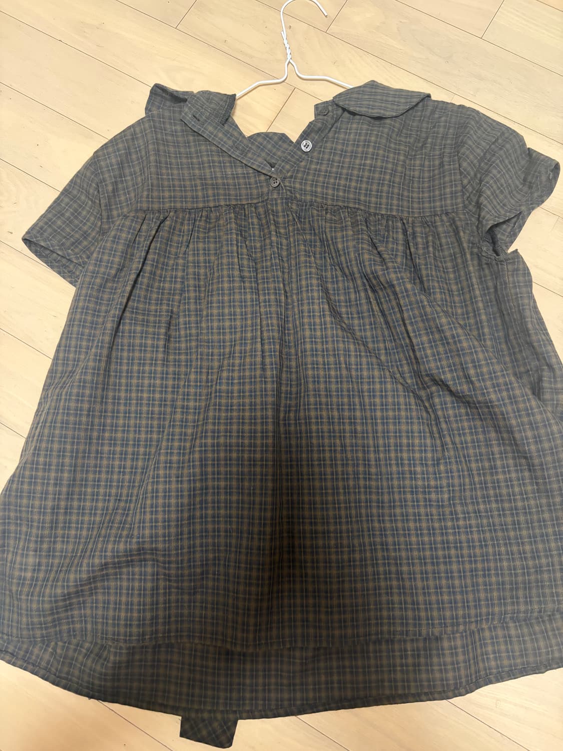 마루비 블라우스 브라운 상품이미지3