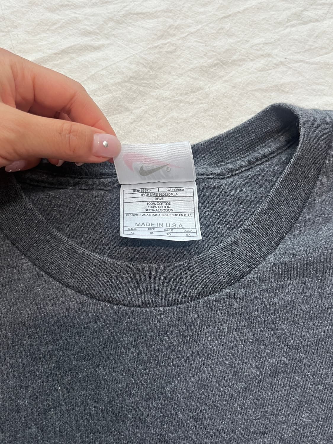 90s 올드 나이키 빅 스우시 반팔티 상품이미지3