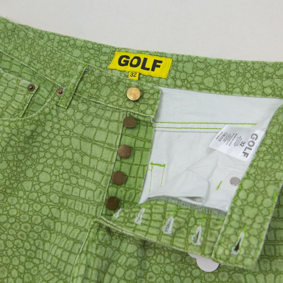 18FW 골프왕 앨리게이터 데님 팬츠 상품이미지6