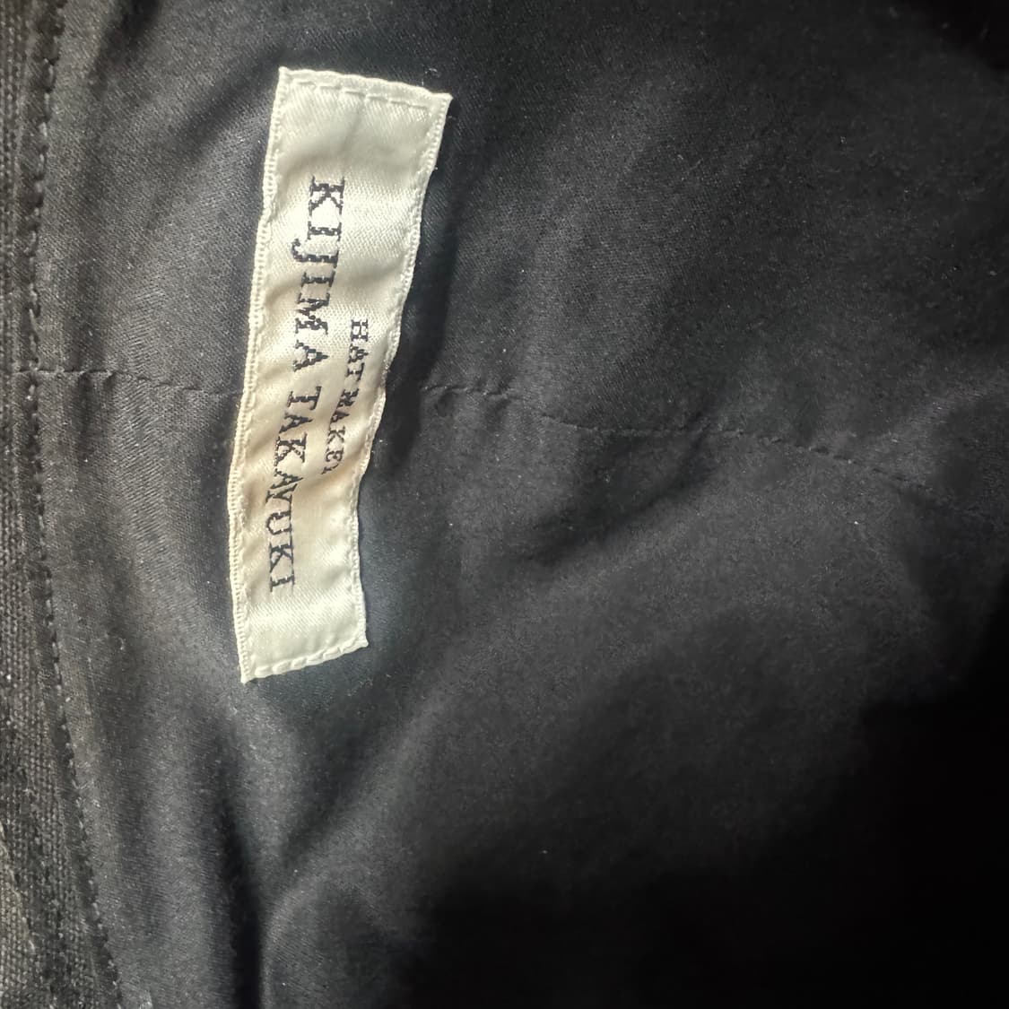 3) 키지마타카유키 파라핀 덕 세일러 버킷햇 블랙 상품이미지3