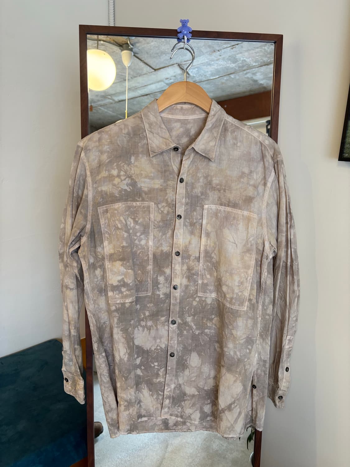 cale 린넨 타이다이 포켓 셔츠 남방 상품이미지2