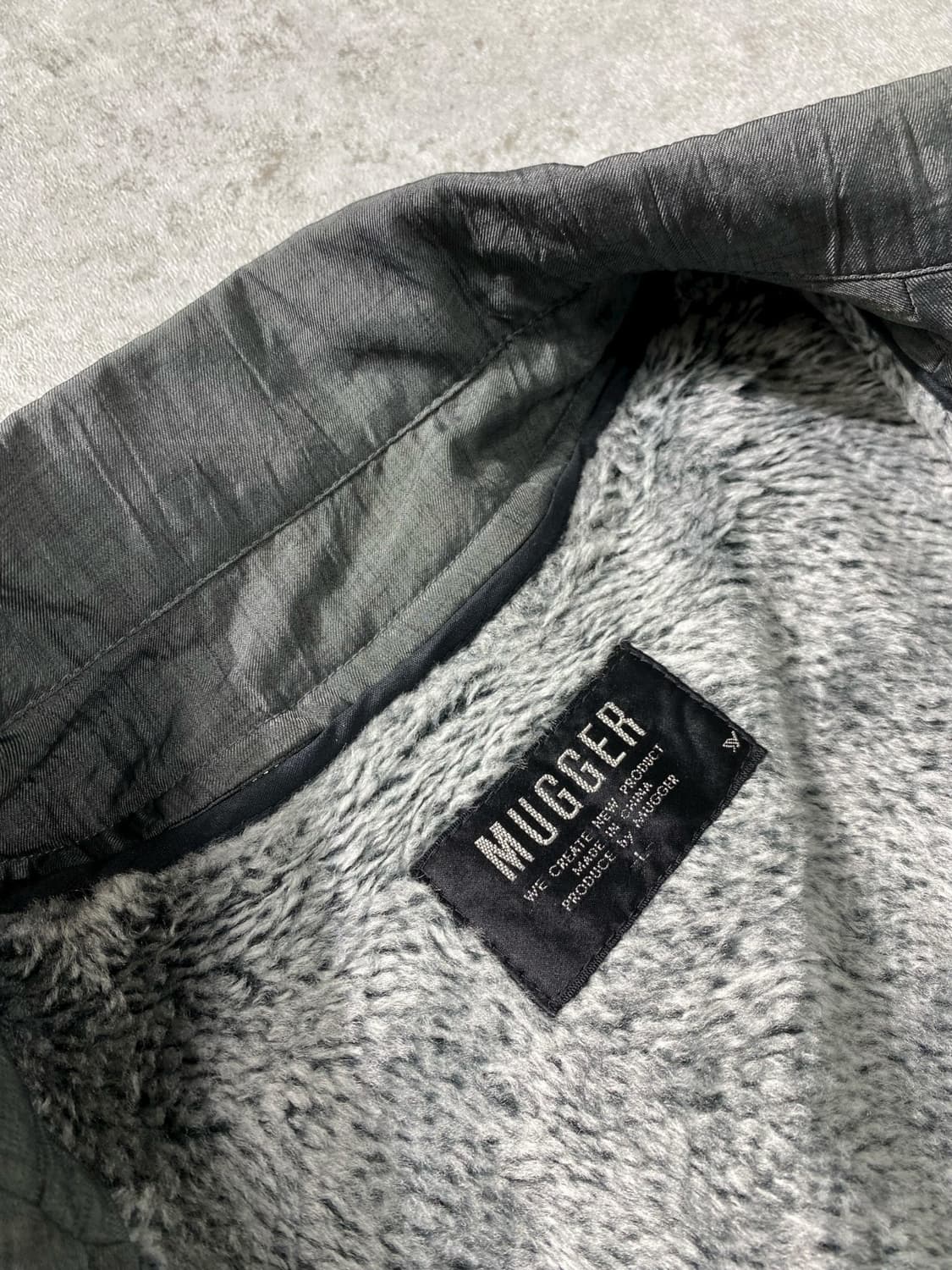 [L] MUGGER 퍼 라이닝 빈티지 봄버자켓 상품이미지9