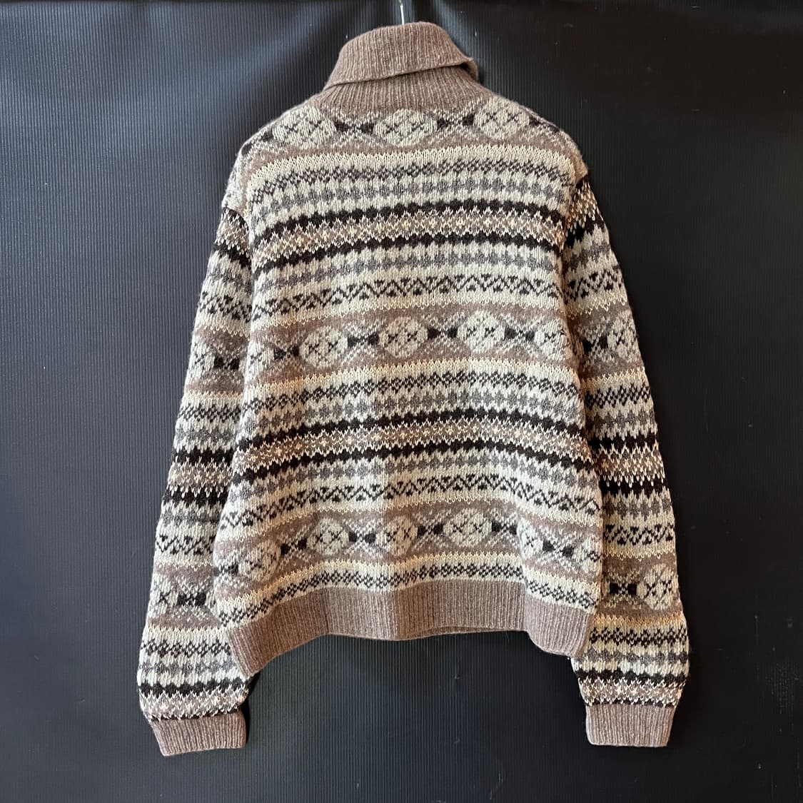 폴로 핸드니트 울 실크 린넨 터틀넥 페어아일 상품이미지6