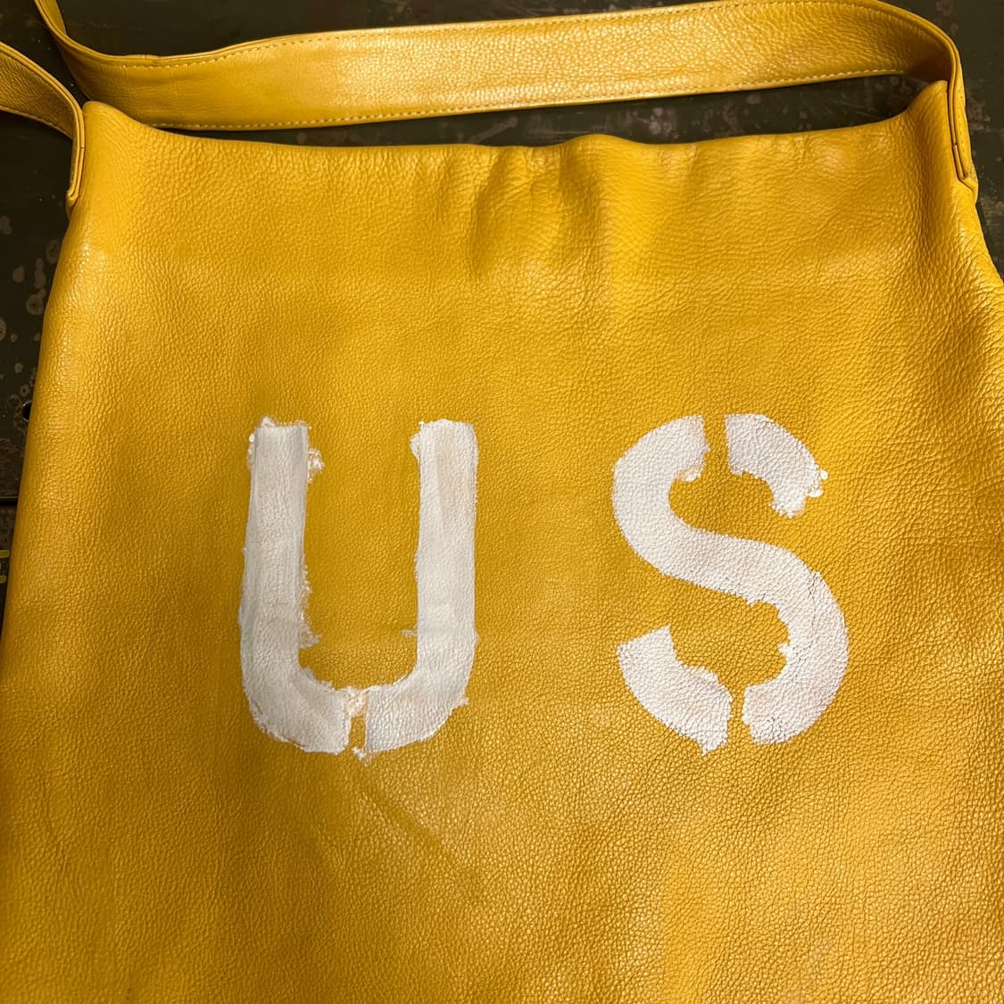 Cowskin Yellow Shoulder Bag US Custom 상품이미지3