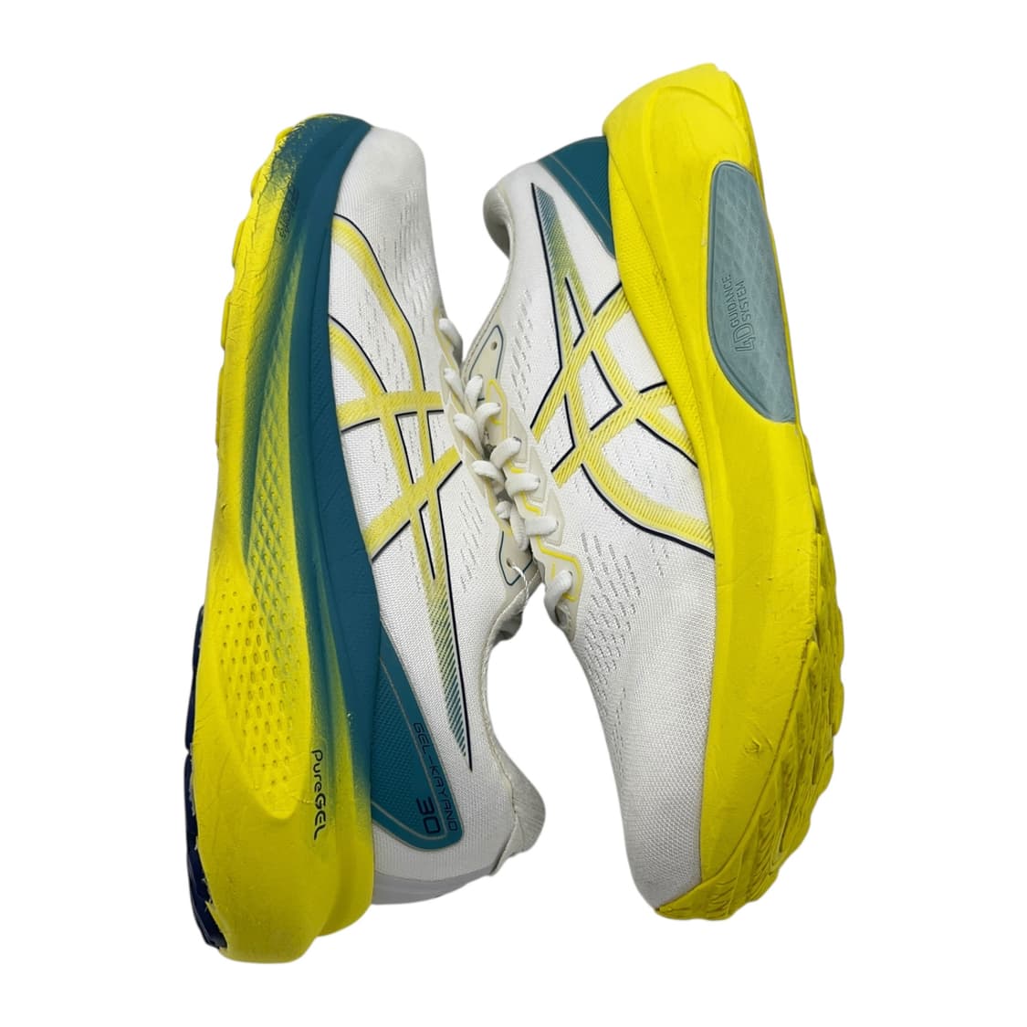 280 아식스 젤 카야노30 화이트 브라이트 옐로우 상품이미지2