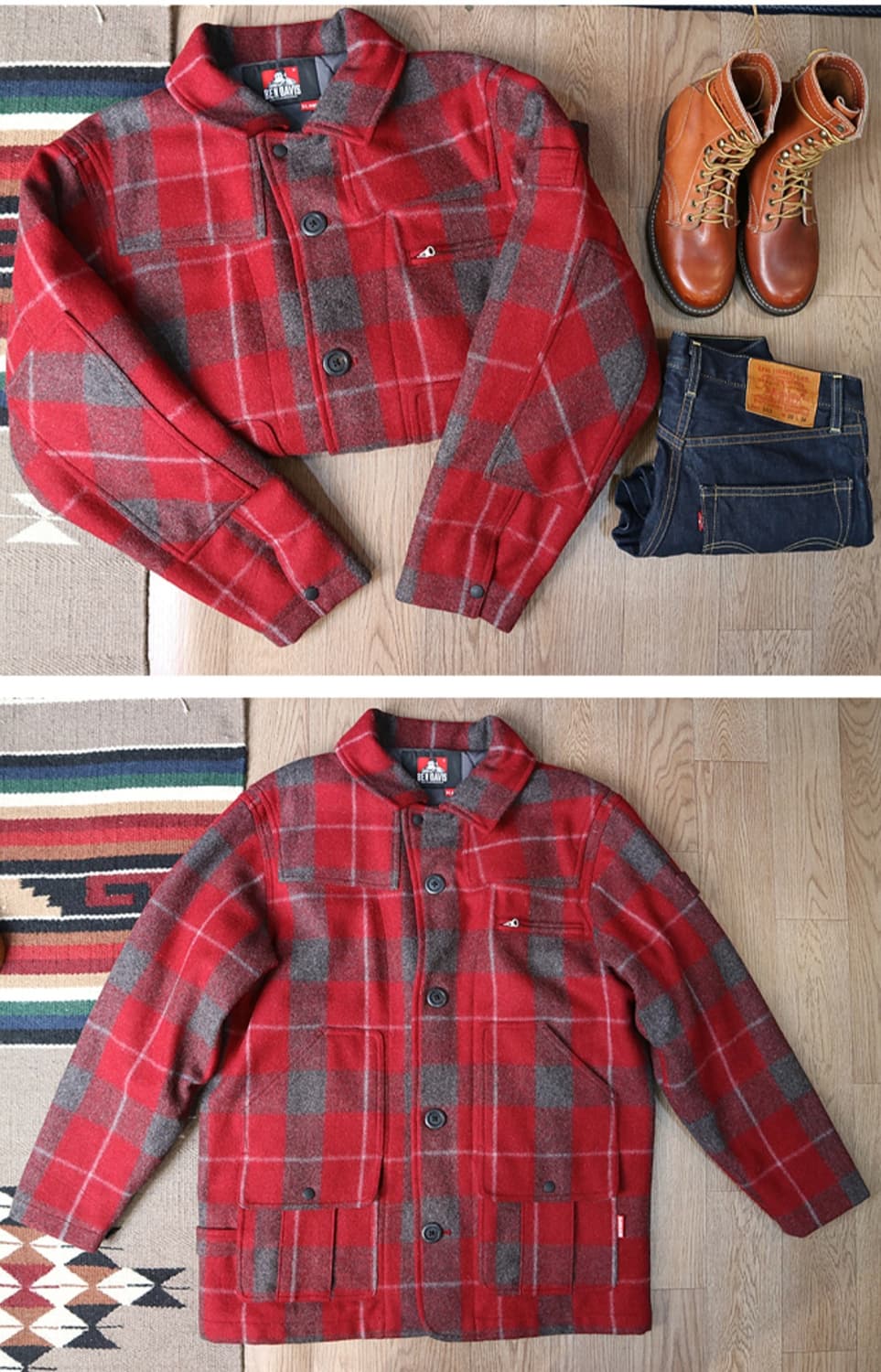 일본판 벤데이비스 울100% 튼튼한 메키노 크루즈자켓 필슨 처럼 튼튼함 상품이미지2