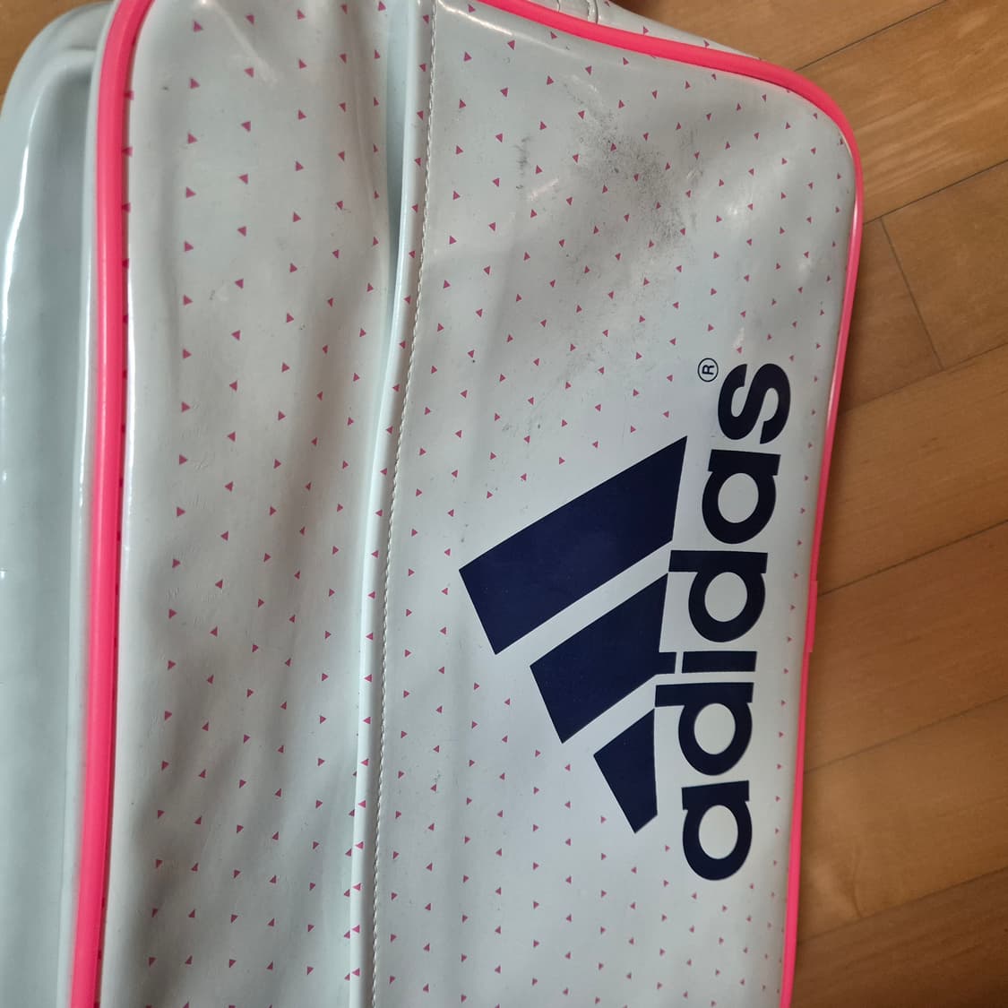 급처) 아디다스 에나멜 백 화이트 핑크 스포티 러블리 데일리 상품이미지3