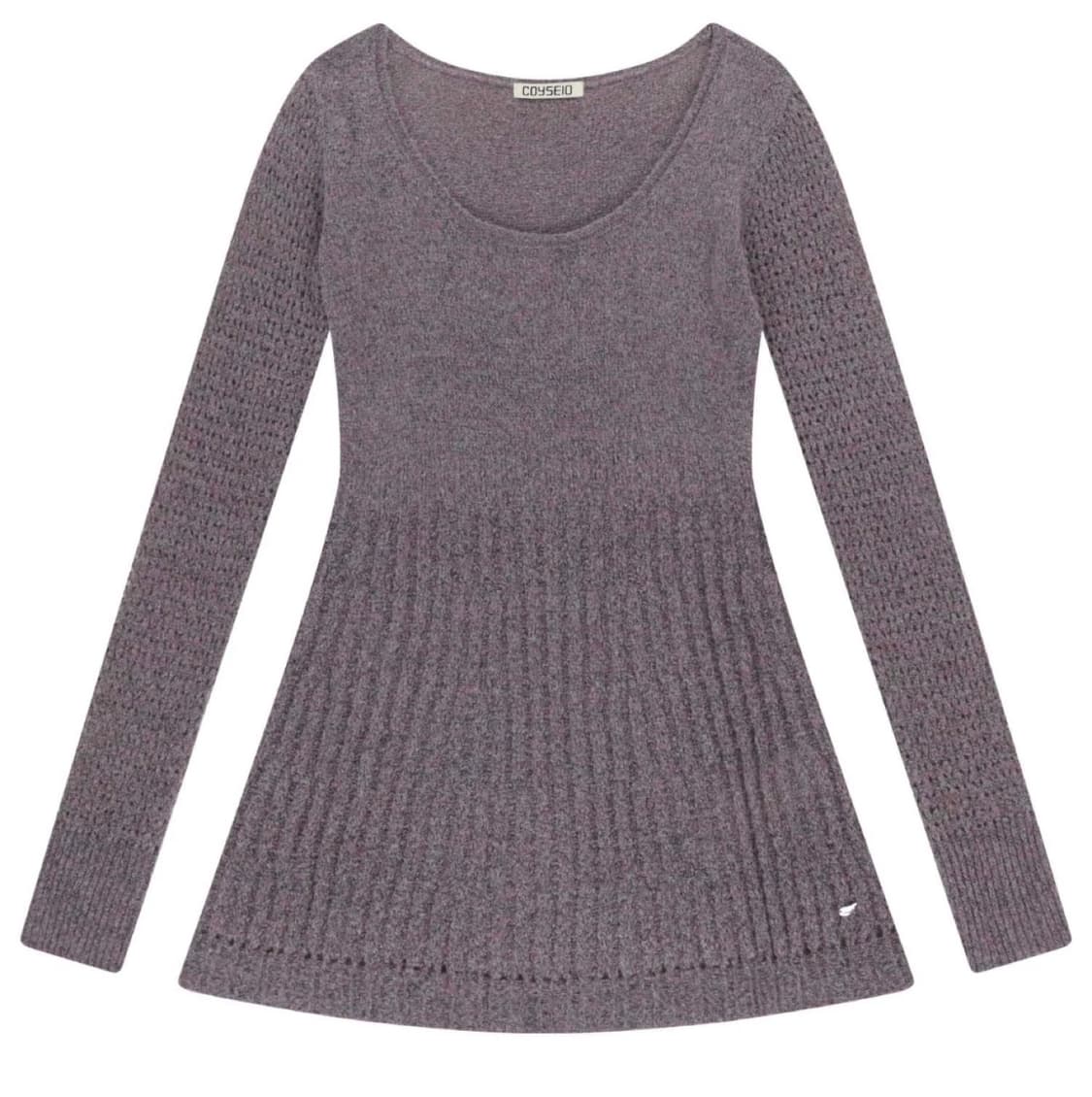 코이세이오 소프트벨 니트 퍼플그레이 상품이미지1