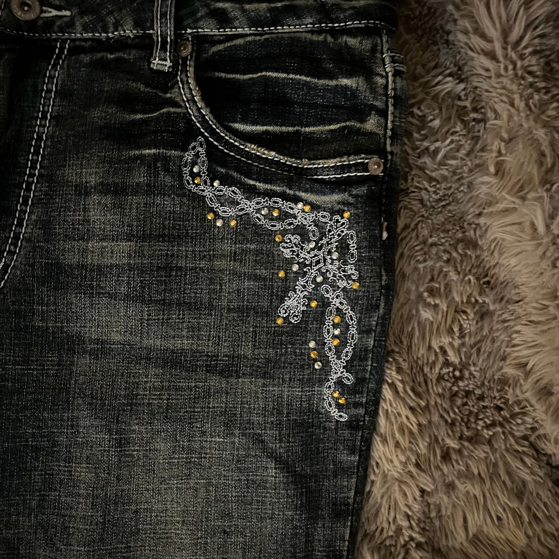 일본빈티지 큐빅 팬츠 상품이미지2