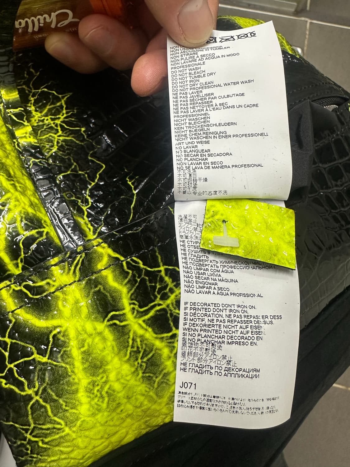 메종 마르지엘라 블랙 파이톤 클러치백 상품이미지5