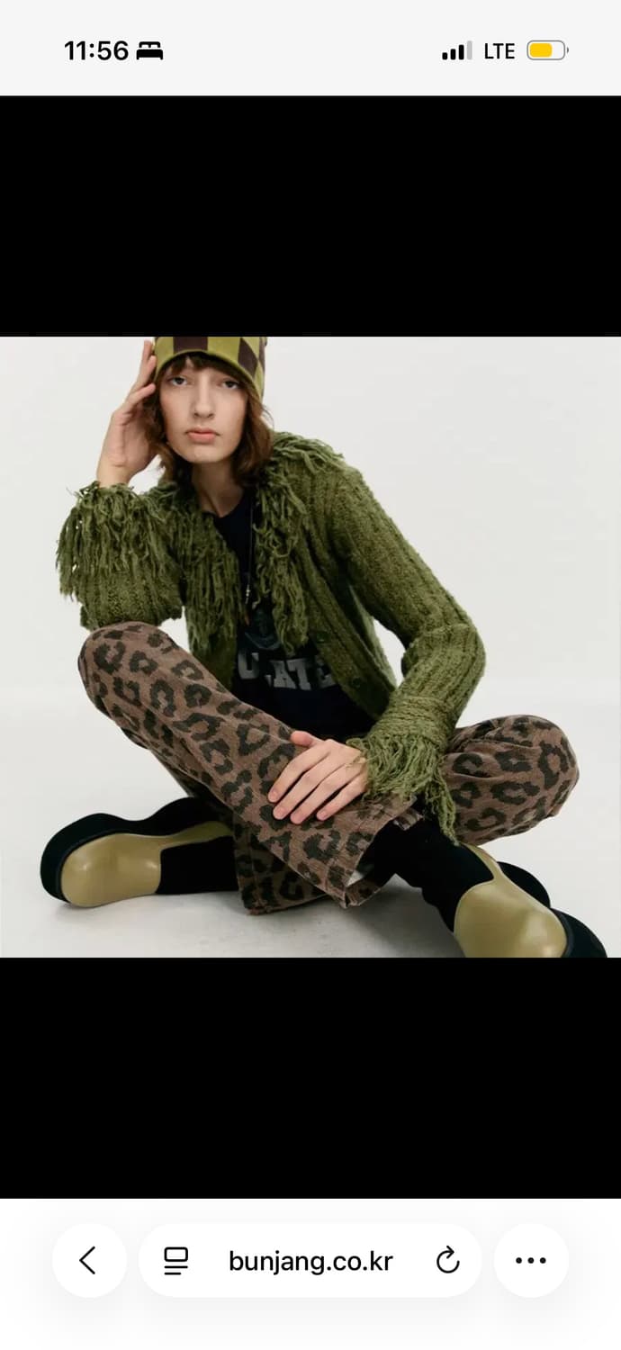 더오픈프로덕트 레오파드 사이드 버튼 팬츠 상품이미지3