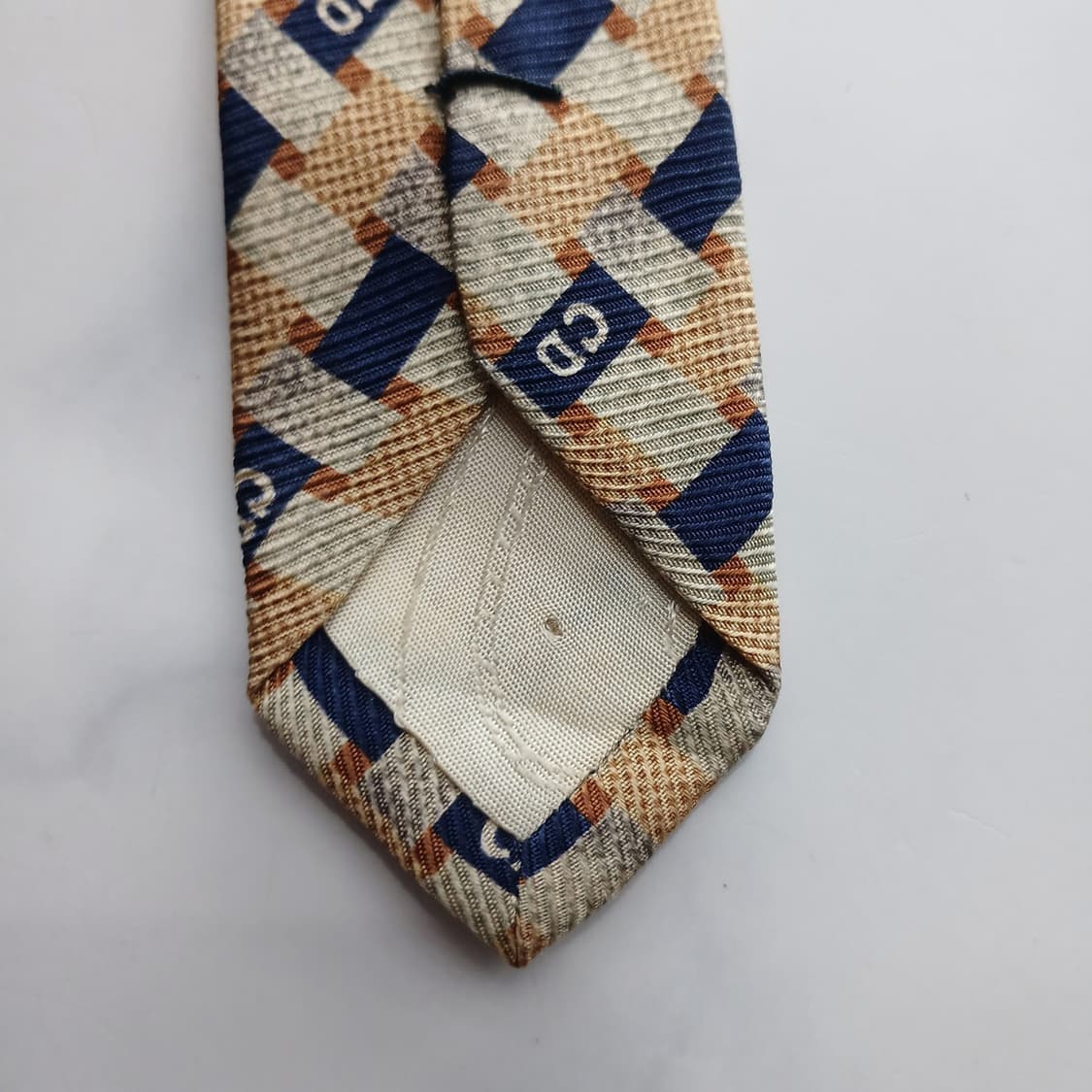 크리스찬 디올 실크 기하 패턴 넥타이 9.3cm A등급 A18322
 상품이미지8