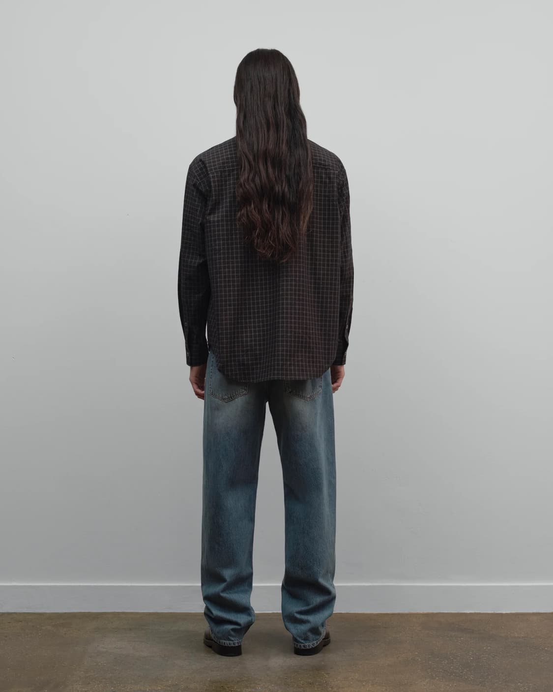 [S,M,L]커미션 25fw Banker 체크 셔츠 상품이미지4