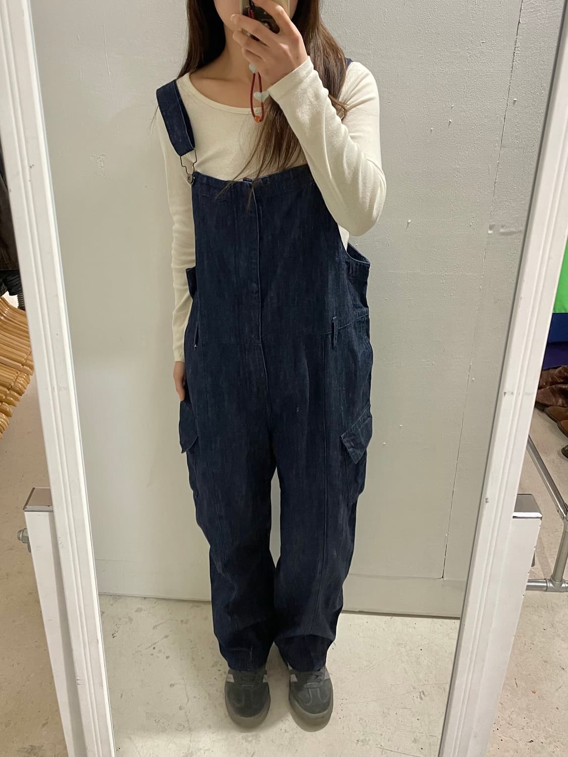 VTG denim deck overall 상품이미지1