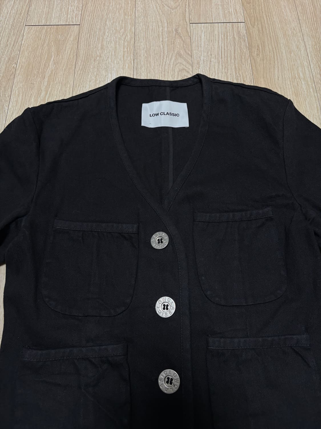 로우클래식 22PF 데님 숏 자켓 블랙 M 상품이미지2