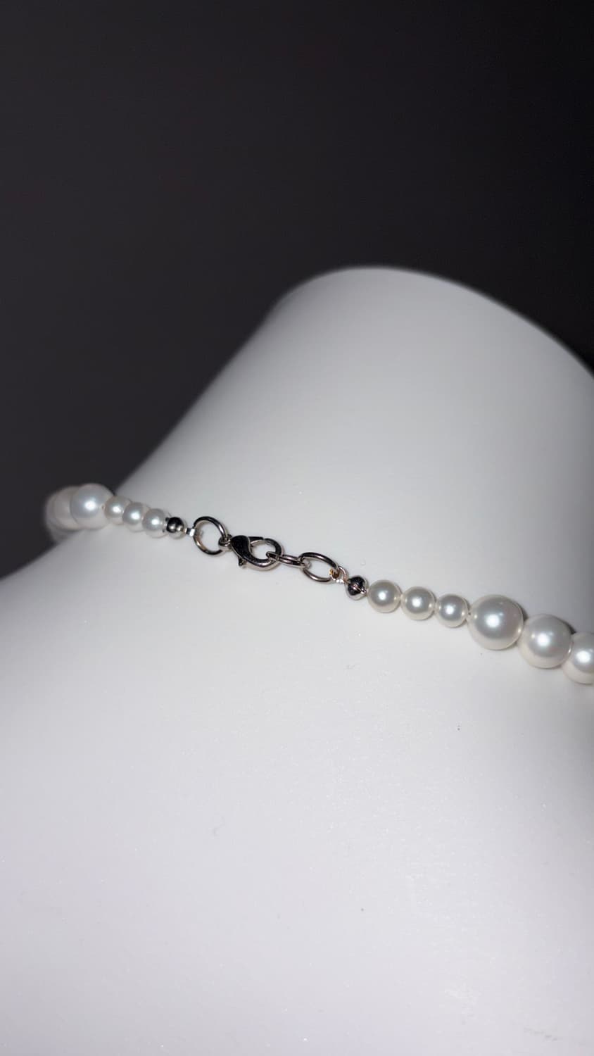 Mono Heart Pearl Choker 상품이미지2