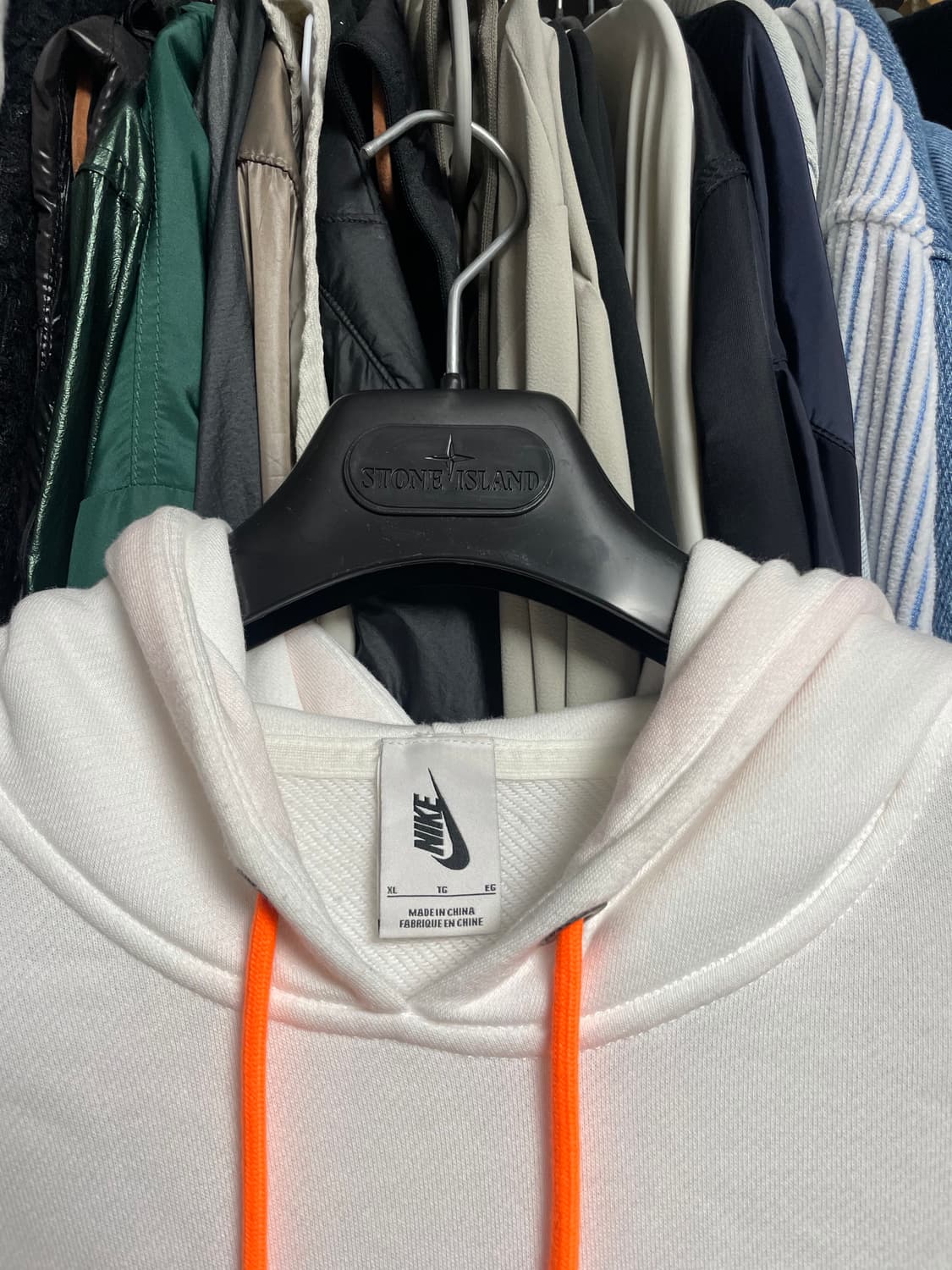 [xl] 나이키 x 오프화이트 화이트 후드티 상품이미지2