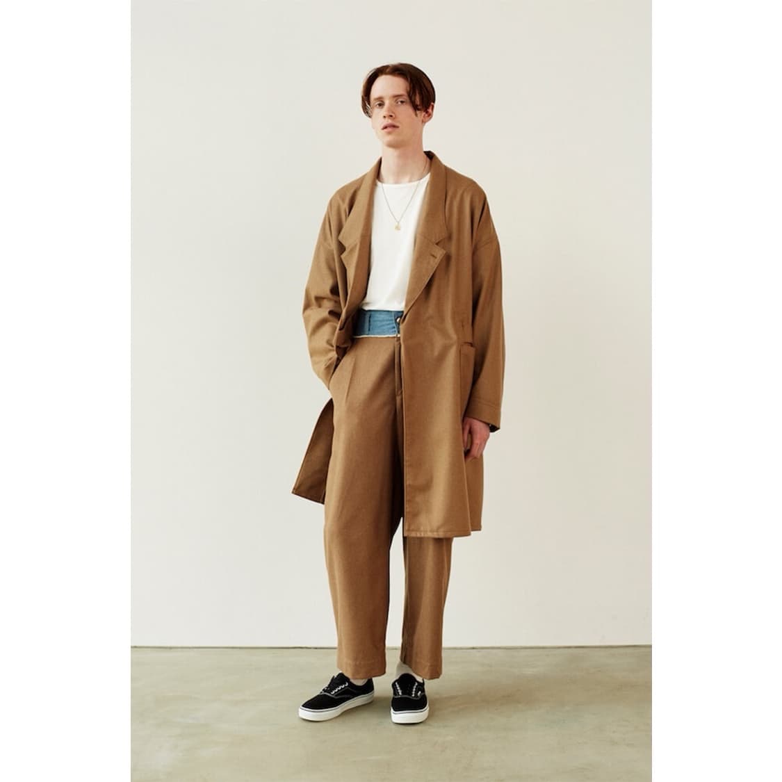 지에다 랩 디테일 코트 상품이미지6