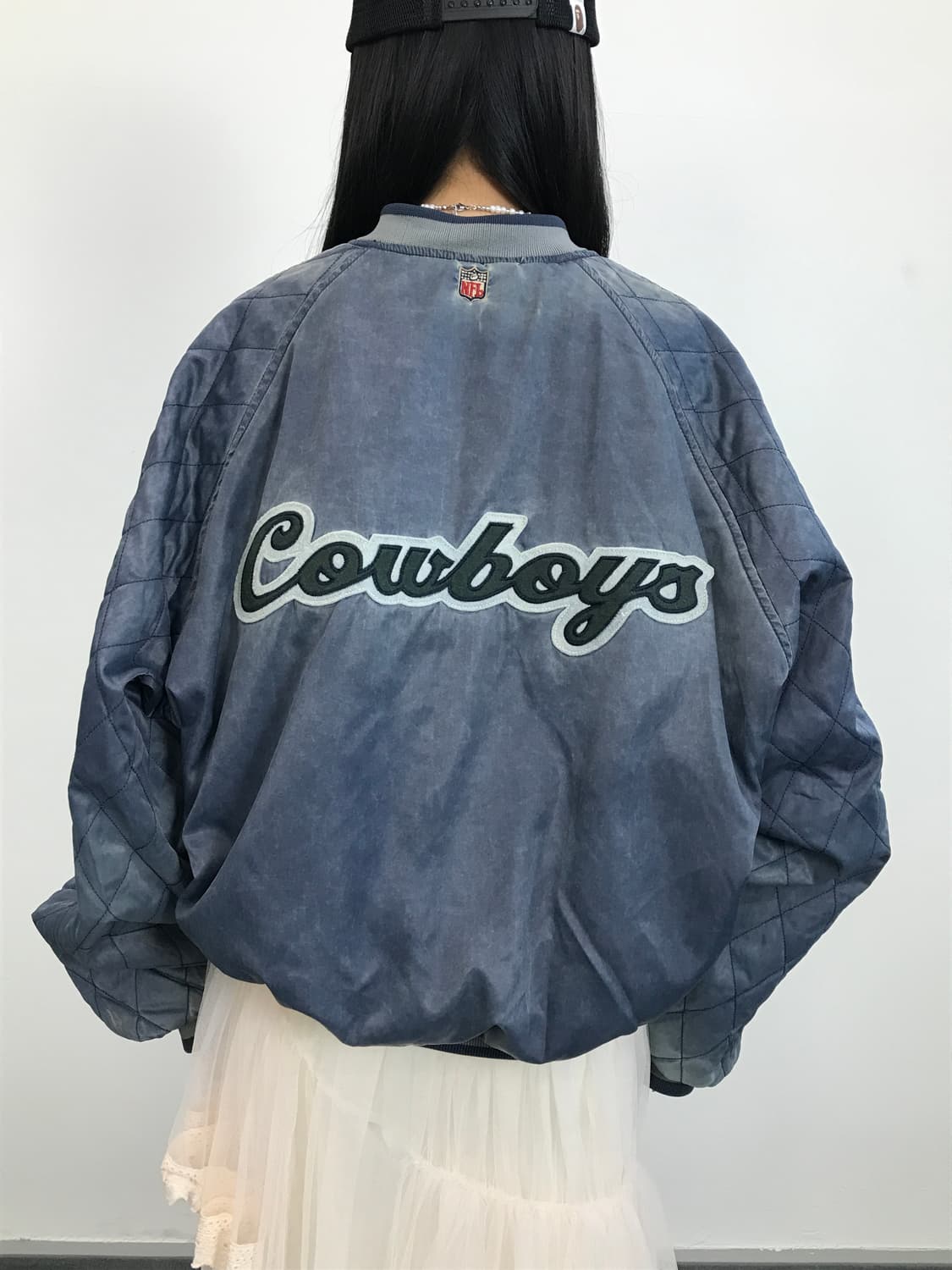 90s Dallas Cowboys NFL Satin Jacket 상품이미지4