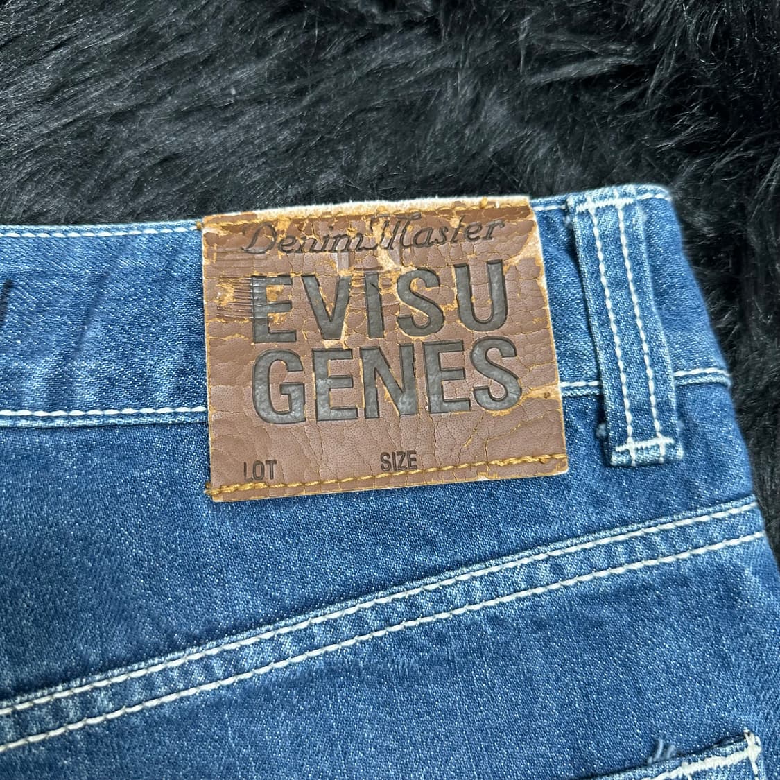 🎸EVISU 포켓로고 데님 숏팬츠🎸 상품이미지3