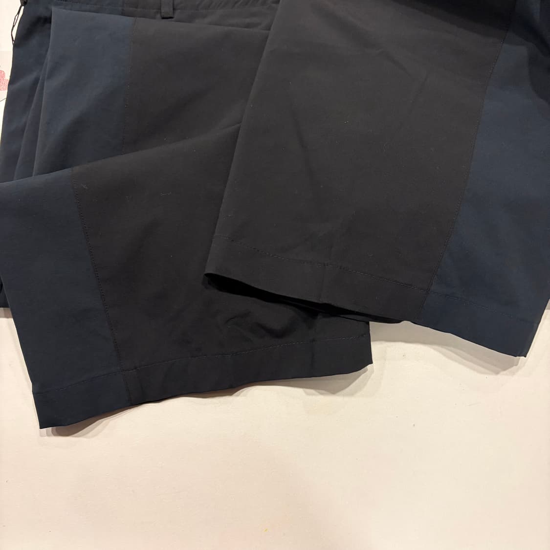 [L] YOUTH 유스 배색 폴리 와이드 팬츠 블랙 D319 상품이미지5