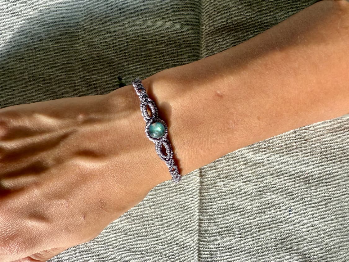 래브라도라이트 메디테이션 마크라메 원석 팔찌 상품이미지4