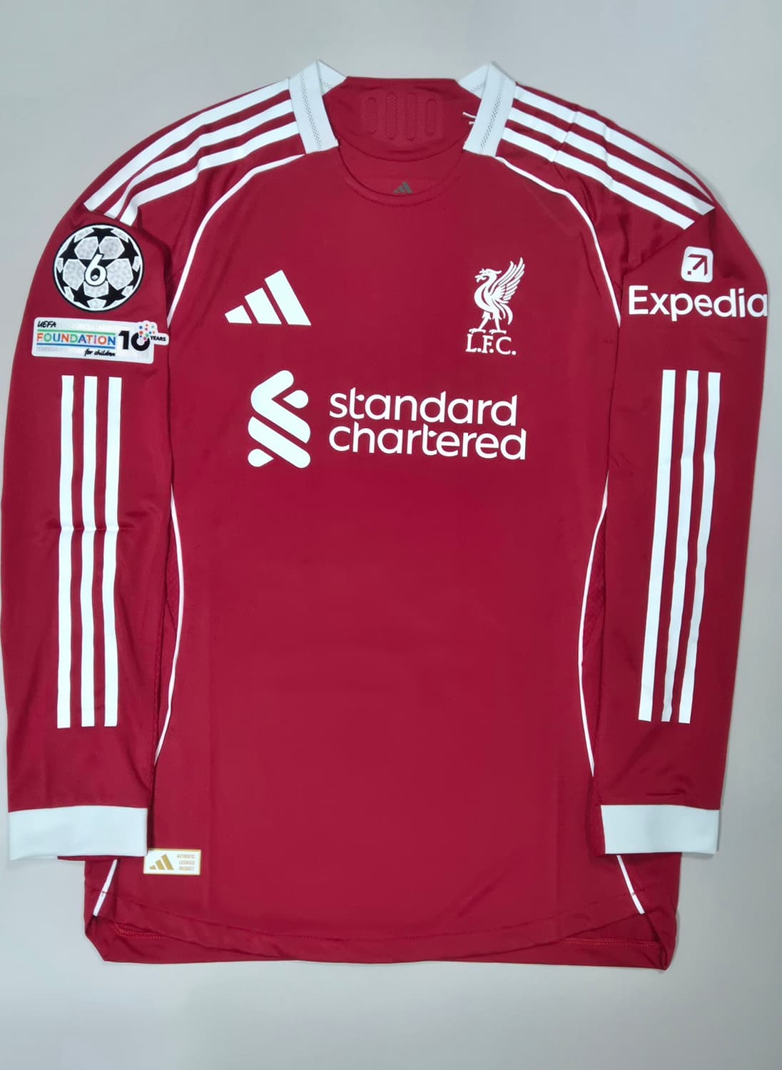 25-26 리버풀 홈 에키티케 챔스패치 긴팔 유니폼 XL사이즈 상품이미지2