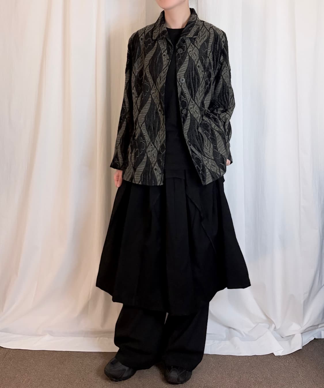 Jacquard Pattern Short Jacket 상품이미지2