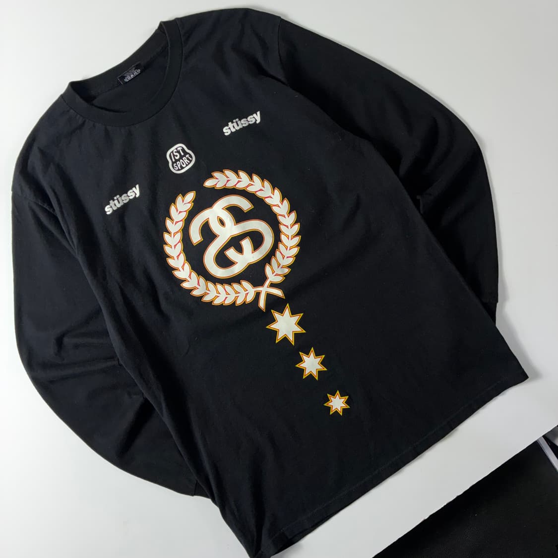 Stussy  스투시 월드와이드 코튼 블랙 롱슬리브  상품이미지3