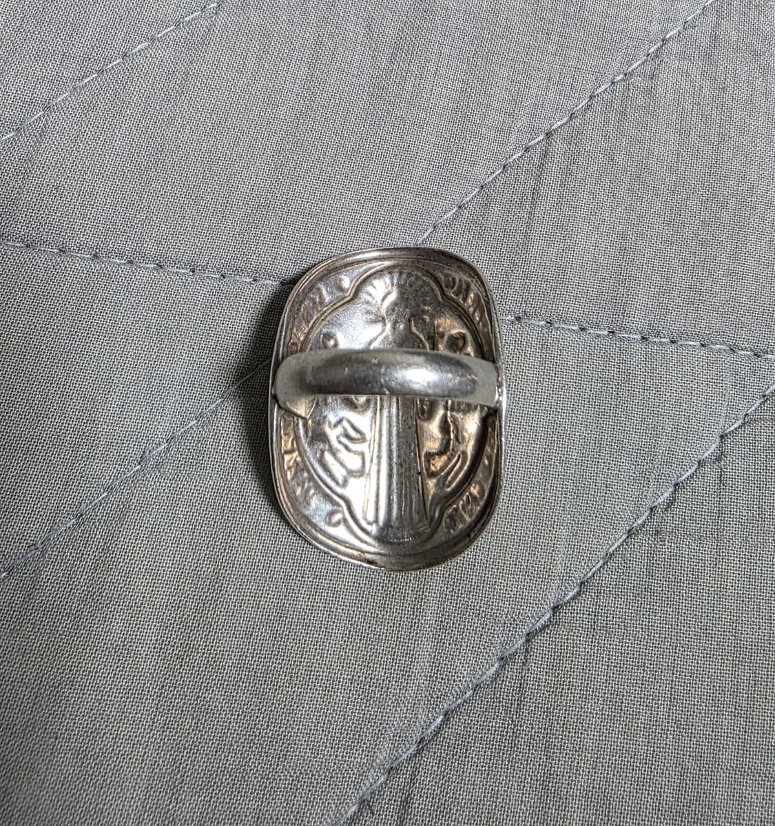 [13호] 빈티지 쥬얼리 멕시코 성 베네딕토 925 실버 은반지 상품이미지2