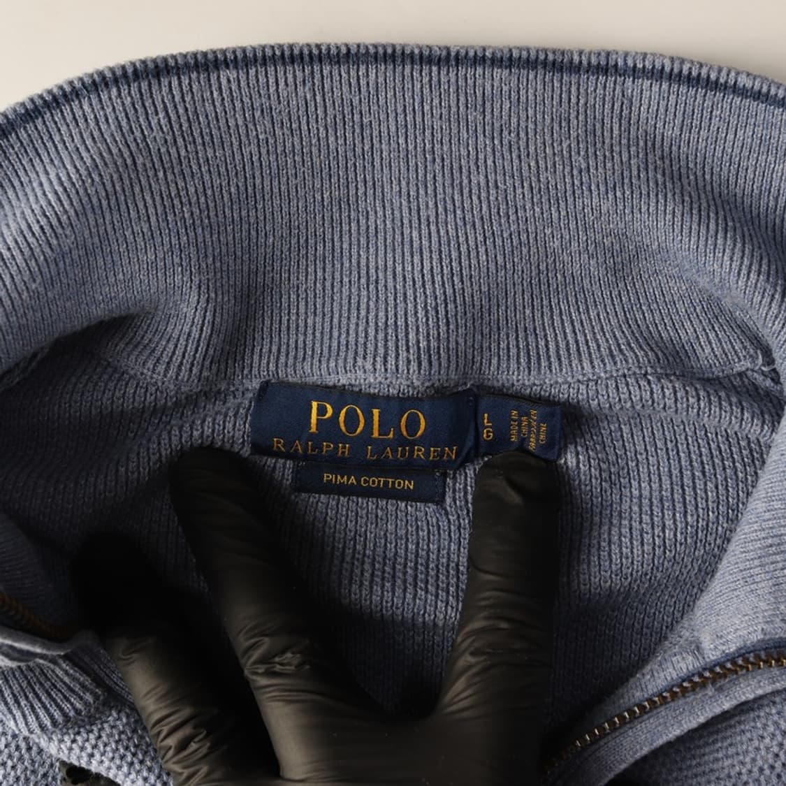 폴로 랄프로렌 피마코튼 하프집업 니트 L 상품이미지5