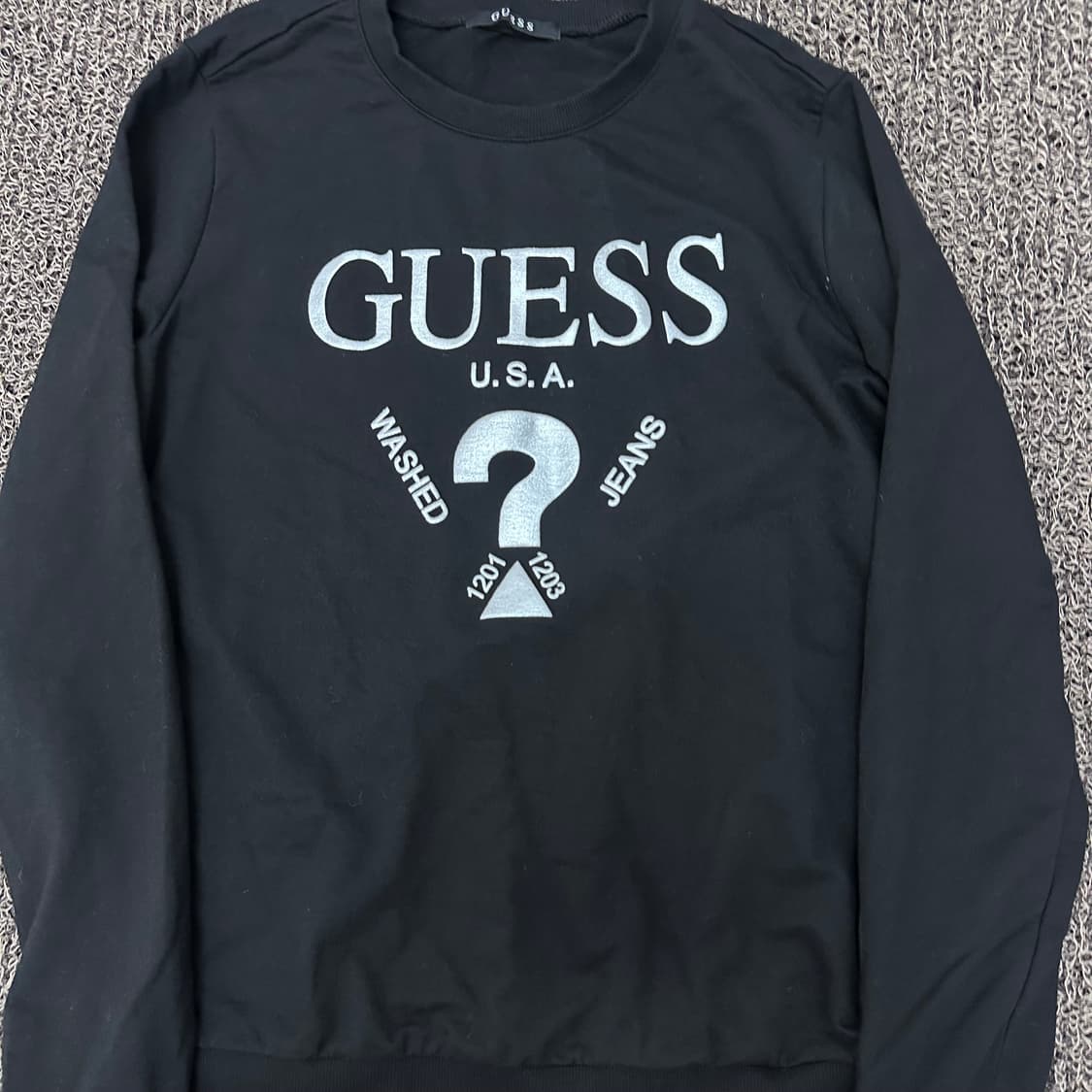 GUESS 게스 여성 긴팔티셔츠 블랙 S 상품이미지2
