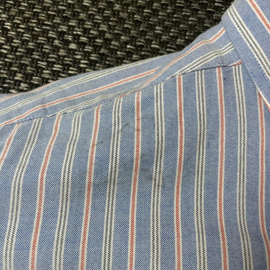 챕스 스카이블루 오렌지 스트라이프 긴팔 셔츠 상품이미지7