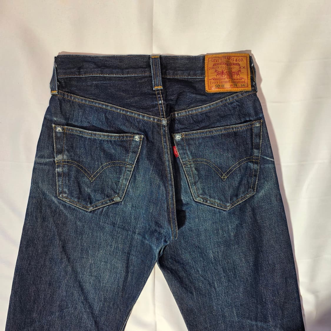 [W29L34]리바이스 LVC 47501 셀비지 데님 팬츠(워싱잘빠짐) 상품이미지9