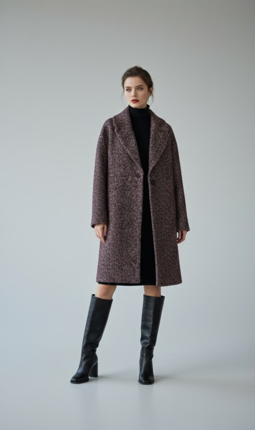 띠어리 멀티 트윌 보카시 울블렌드 코트 P사이즈 상품이미지2