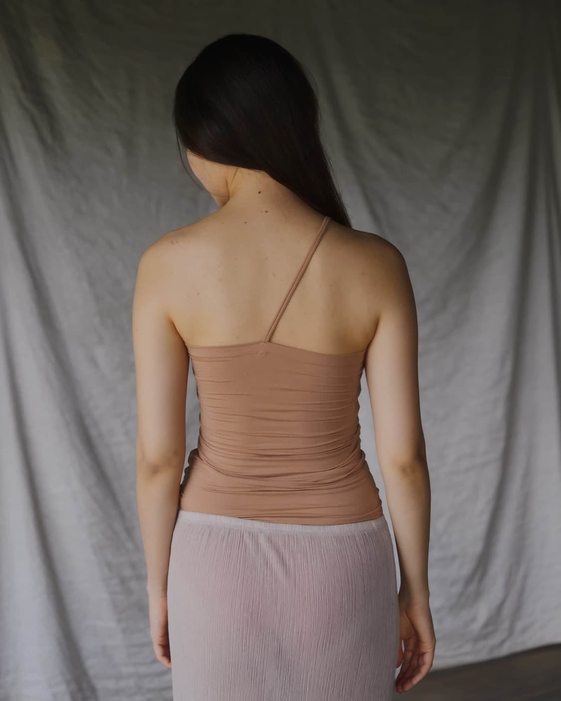 [XS,S,M]베이스레인지 Nida 원 숄더  탑/오라 상품이미지2