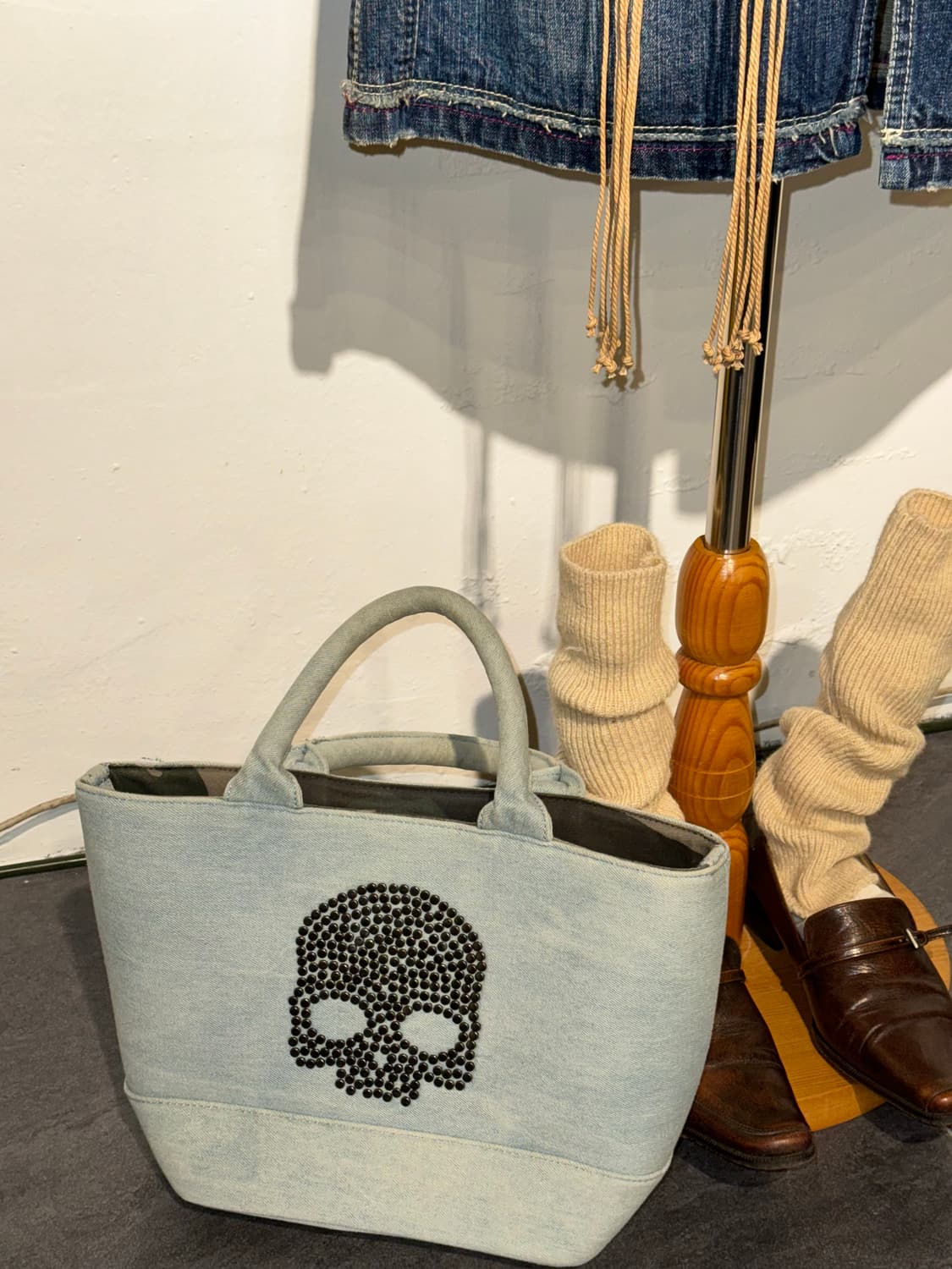 hydrogen 데님 토트백 상품이미지2